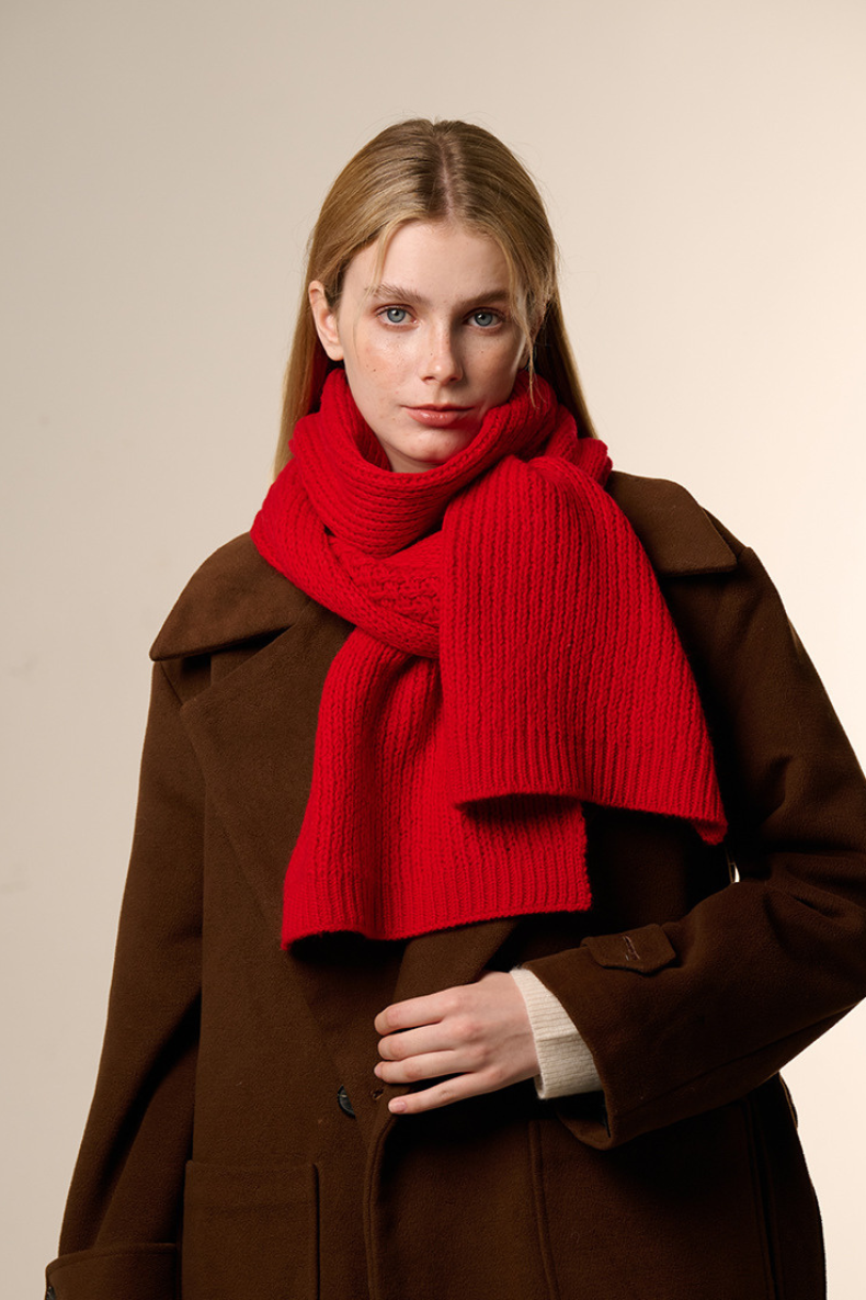 Luxurious Cashmere Wool Warm Cozy Women's Scarf