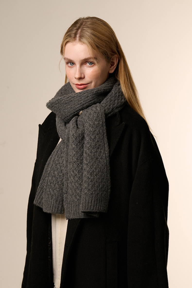 Luxurious Cashmere Wool Warm Cozy Women's Scarf