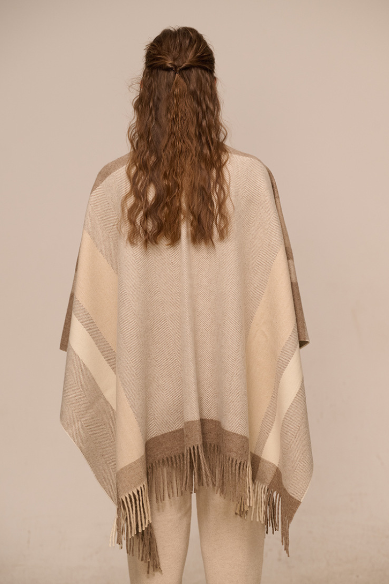 Elegant Luxurious 100% Pure Wool Women's Shawl