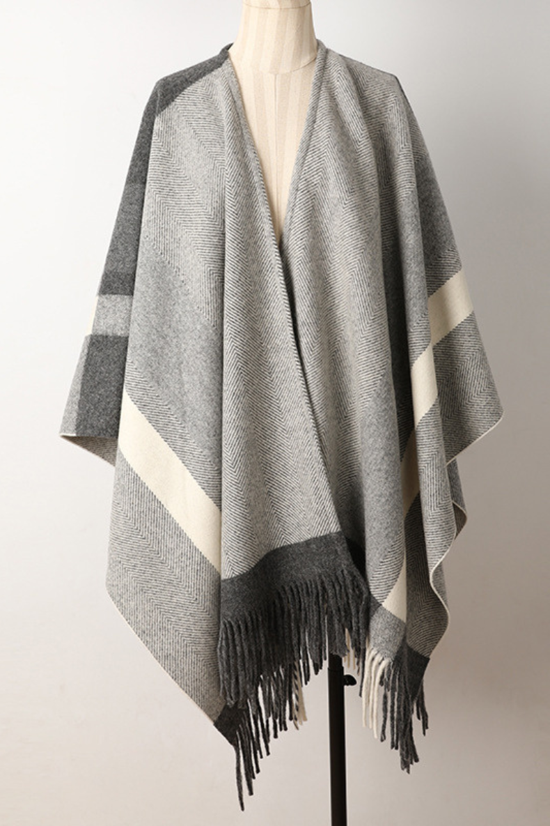 Elegant Luxurious 100% Pure Wool Women's Shawl